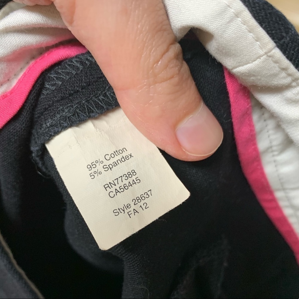 J. Crew City Fit Black Career Cropped Work Office Pants 4 - Picture 8 of 8